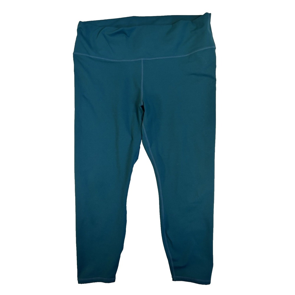 Fabletics Power Hold Women's 1X Dark Teal Athletic Gym Workout Active Leggings